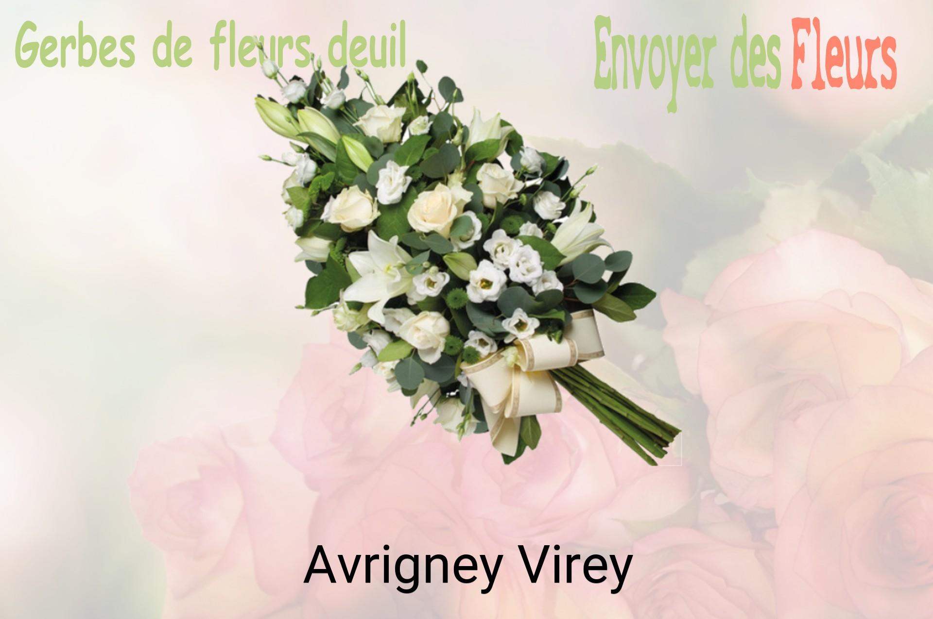 Gerbe de fleurs de deuil livrée à Avrigney-Virey